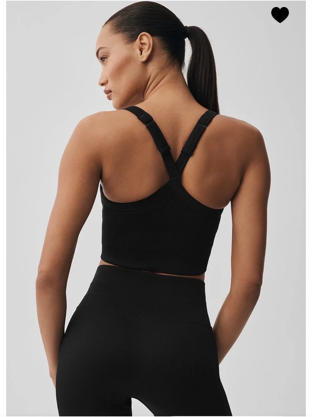 Alo Yoga Seamless Ribbed Favorite Bra Tank- Medium